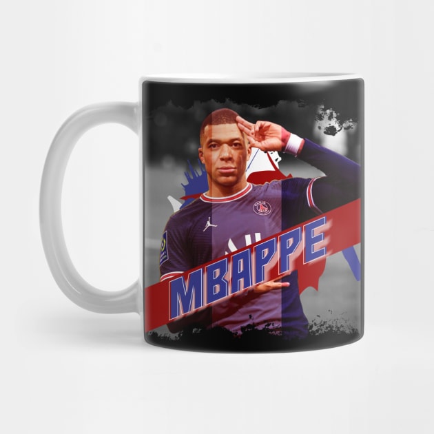 Mbappe, france striker poster by Aloenalone